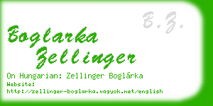 boglarka zellinger business card